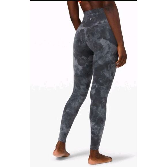 Lululemon Align Hi-Rise Pant 28" - Diamond Dye Graphite Grey Bronze Green SZ 12 - Picture 2 of 11